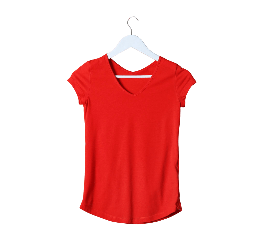 blank-red-tshirt-against-wooden-background